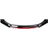 Generic Spoiler Per Labbro del Paraurti Anteriore Per Maserati Grecale 2000-2024 2025, Accessori Per Auto Splitter Per Il Mento sul Labbro Regolabile Parti Aerodinamiche Esterne in PP(Black red)