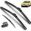 Autopixl Compatibile con Audi A3 8L 1997-2003 Tergicristallo Anteriore Posteriore Spazzole Decespugliatore Accessori J Hook 1997 1998 1999 2000 2001 2002 2003
