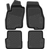 WALSER Tappetini in gomma per auto XTR su misura compatibile con Fiat Punto (199) 01/2012-2017