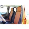 Italfodere - Coprisedili in Tessuto Compatibili con Fiat Panda 2003>2011 II Serie - Anteriori e Posteriori - Facili da Installare - Protezione Totale per i Sedili - Accessori Auto Interni - Arancio