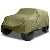 X AUTOHAUX Copertura per auto SUV adatta per Jeep Wrangler JK JL 4 porte 2007-2021 per esterni impermeabile, protezione da sole, polvere, vento, neve, tessuto Oxford 210D, con cerniera per portiera