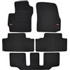 J&J AUTOMOTIVE Tappetini in Tessuto su Misura per Mazda 5 2005-2010 7 Posti, Set da 5 Pezzi Anteriori e Posteriori, Antiscivolo, di Velluto con Logo, Colore Nero