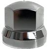 MelTruck 10x Copribulloni per Ruote Protettive - per Camion (Cromo, Altezza: 41 mm x Misura: Ø32 mm)