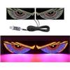 TINGYUS Faro Principale Display LED Flessibile USB Per Parabrezza, Luce Dinamica Big Devil Eyes Auto Camion Luci Di Segnalazione Stroboscopiche Automatiche Fanale Proiettore(Blue)