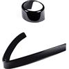 Konforhom ABS per Alfa Romeo Stelvio 2017-2020 Accessori Auto Griglia Anteriore V Cornice Decorazione Trim Adesivo Logo Copertura Nera