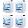 CHEMICA SOLUTIONS Acqua Bidistillata Pura per Uso Industriale e clinico 4 X 5 Litri, Distillata Due Volte, Demineralizzata, Made in Italy