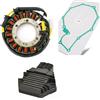 Generic Bobina di statore per moto + raddrizzatore regolatore + guarnizione per Honda XLV650 XL650V Transalp 650 2000-2006