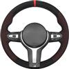MEWANT Coprivolante Su Misura da Cucire per BMW M3 | F87 M2 2015-2017 F80 M3 2014-2017 F82 M4 M5 F12 F13 M6 F85 X2 X5 M F86 X6 M F33 F30 M Sport Artificial Leather Traspirante