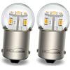 Ruiandsion 1156 P21W BA15S LED lampadina dell'automobile bianca calda 6V-30V 6V 12V 24V per la luce inversa di riserva Sotp DRL luci di direzione RV luce (2PCS)