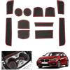 GAFAT Compatibile con BMW Serie 1 F40 2019-2024 (Cambio Automatico) Tappetini Antiscivolo in Gomma per Console Centrale, Portabicchieri, Cuciture Porte, Serie 1 F40 Accessori (Rosso)