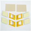 NTT Set 4 prese d'aria adesive, colore: giallo, tuning, con griglia, a incollaggio su Carenatura look racing