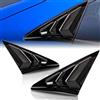 Archaic Fini di feritoie per Honda Civic Type R Hatchback FK7 FK8 2016-2021,Copertura dell'otturatore per la 10th Gen Civic,Le prese d'aria del finestrino laterale (nero lucido)