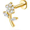 NovaNavel Piercing orecchio/naso garofano in oro