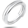 NovaNavel Piercing orecchio/naso/bocca double bridge in argento