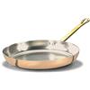 Baldassare Agnelli Pentole Agnelli Linea Rame Padella Saltare con Manico in Rame Liscio, Marrone, 24 cm