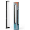 LEDVANCE ORBIS Tube da specchio/applique con LED, vetro smerigliato/nero, 12W, 1100lm, dimmerabile, 3000/4000K, diametro 60cm, protezione IP44 contro corpi estranei/spruzzi d'acqua