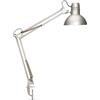 MAUL Lampada da scrivania MAULstudy LED E27 a morsetto argento | luce calda 3000 K, braccio orientabile, più spazio sul piano, lampadina inclusa, struttura in metallo