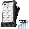 shjxi Lampada solare a clip, luci impermeabili con sensore di movimento per la sicurezza esterna, luci solari ricaricabili tramite USB per , patio e giardino, con luminosità regolabile e