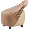 ZEaink Copri Pouf Rotondo Elasticizzato Fodera per Ottomana Copertura Dell'Ottomano Jacquard Copri Poggiapiedi Ottomano Pouf Rotondo Copertura per Poggiapiedi (Color : #10, Size : 60x60x40cm)