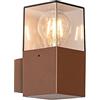 Qazqa denmark - Appliques Industriale - 1 luce - L 8.5 cm - Ruggine - Industriale - Illuminazione esterna
