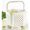 Kreher Cesta Baincheria Arianna con Manico Lt 25 Beige Lavabile sotto Acqua Reciclabile Plastica Rettangolare Beige