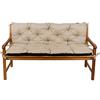 gutekissen Cuscino per panchina, per terrazze, prato, altalena da giardino, giardino L (150 x 50 x 50 cm, beige)