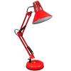 TEKHOME Lampada da Scrivania Orientabile E27 in Metallo - Lampada da Tavolo Moderna con Braccio Regolabile, Base Stabile, per Studio, Ufficio, Cameretta (Lampadina Non Inclusa) D11 (ROSSO)