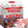 GINMA - Luci Di Natale da Esterno Professionali a Risparmio Energetico e Alta Impermeabilità - Luminarie Natalizie da Esterno (Rosso Rubino, 10 Metri (100 LED))