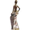 JISADER Statuetta di Donne africane Statue africane Sculture Pezzo d'Arte da Collezione Decorativo retrò per Accento Decorativo su scaffale, Stile c