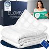 ELONEO Coperta Ponderata 135x200 cm 11 kg, certificata TÜV e Oeko-Tex, Weighted Blanket in 100% cotone, coperta rilassante e terapeutica antistress, coperta pesante per dormire