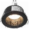 Planetitaly Faretto Tondo da Incasso Retrocesso Impermeabile IP44 in Alluminio Nero Vetro Satinato Soffitto Box Doccia, Bagno, Sauna, con Lampadina LED GU10 8W 4000K Compatibile con Fori da 75mm (Luce Naturale)