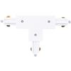 Ledvion - Connettore a T, Binario Monofase, Bianco, Plafoniera led soffitto, lampadario cucina, faretti led, plafoniera moderna