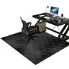 Tkuhknag Tappeto Sedia Gaming Tappetino per Sedia da Ufficio per Moquette e Pavimenti in Legno Tappetini Antiscivolo a Pelo Basso Tappeto Salvapavimento Proteggi Moquette Multiuso 120 x 140 cm