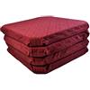 Casatessile Cuscini per sedia jacquard con ALETTE MELANGE - BORDEAUX, Set 4 pcs