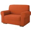 SaRani Copridivano Galaxy in Tessuto Bolle Elasticizzato, Vestibilità Universale, Copertura Totale del divano (Arancio, Poltrona)