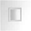 ARHome Specchiera Parete Modern, 60 x 60, Grigio Chiaro, Specchio Parete Muro, Made in Italy