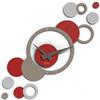 Giallobus - Orologio da Parete Adesivo Modulare Geotime - Bubbles - Legno Mdf - Geotime - 04B_Umbrella - Orologio da parete moderno - Numeri adesivi 3d - Costruzione modulare