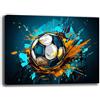 Printerland Quadro Moderno SPORT CALCIO Pallone Street Art Quadri moderni soggiorno da Parete XXL grande Stampa su tela Canvas Decorazione Murale muro Arredo Camera da letto Cucina (6, 30x40 cm)