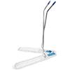 TAXON Kit scopa a forbice professionale completa con manico, pattini a forbice e 2 frange cm 100 per i pattini