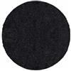 Teppium Moderno Tappeto Salotto 200 cm Rotondo Antracite - Shaggy Tappeto per scendiletto Camera da Letto, Cucina y Soggiorno - Tappeto Morbido y Fluffy, Monocromatico, facile manutenzione
