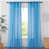SUNLIMEI Tende per Interni 90 x 250 cm Moderne con Occhielli Voile Tenda Finestra Interno Salotto Eleganti Belle, Decorazioni per La Casa per Soggiorno Camera Cameretta, Blu