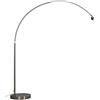 QAZQA arc - Lampada da terra arco Classico - 1 luce - L 1700 mm - Acciaio - Retrò - Soggiorno I Camera da letto I Sala da Pranzo I Cucina