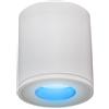 Planetitaly Faretto lampada soffitto bagno vasca box doccia sensoriale LED RGB CCT 8W GU10 impermeabile IP65 cromoterapia lampada smart WiFi controllo vocale (Colore bianco, Luce blu)