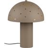 RL LIVE YOUR LIGHT Reality Leuchten Seta R51361041 - Lampada da tavolo in metallo, colore: tortora, 1 lampadina E14