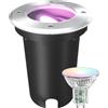 Ledvion - Faretto LED da incasso smart, 4,9W, RGB+CCT, IP67, cavo 1m, orientabile, illuminazione esterna