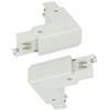 A2ZWORLD 2 Pezzi Connettore Giunto Angolare Forma L, Lato Destro Colore Bianco, Per Sistema Binario Trifase