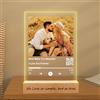 Mocessory Spotify Personalizzata con Foto - Targa Spotify Glass Regalo Donna Compleanno - idea regalo nome canzone artista foto - Regali per San Valentino, uomini, donne, coppie, anniversari, Natale