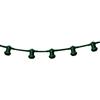 Velamp PARTY LIGHT: Catenaria IP44 prolungabile 10m, 10 attacchi E27, H05RN-F2x1mm2, Verde