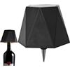 Generico Lampada Bottiglia LED Ricaricabile Senza Fili da Tavolo, Tappo per Bottiglia con Controllo Touch 3 Modalità Temperatura di Colore, per Interno, Esterno, Famiglia, Ristorante, Bar