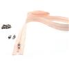 Artefizio Cerniere Lampo al Metro in Nylon, Catena Continua, 20 Colori a Scelta, Zip in Metallo, 7 Lunghezze, 4 mm 100% Poliestere, Made in Italy (Light Pink, 10 m + 25 Cursori)